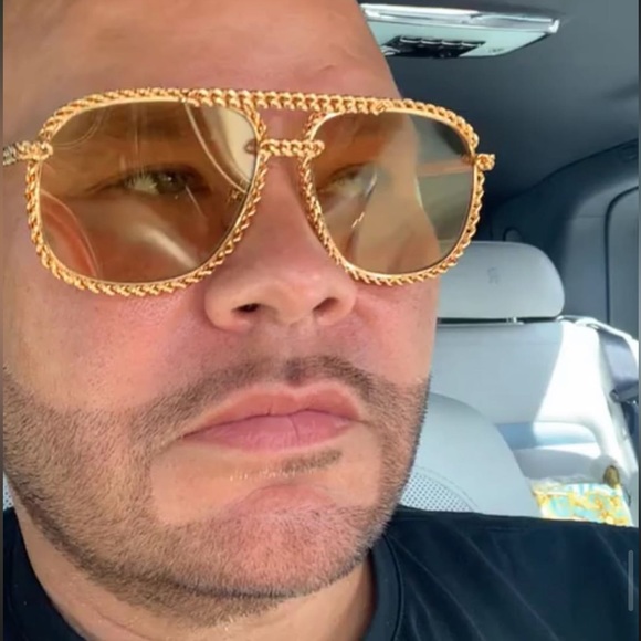 Vintage Frames Company “Full Cuban Snatch 24KT Gold” Sunglasses *EXCLUSIVE* - Picture 15 of 16